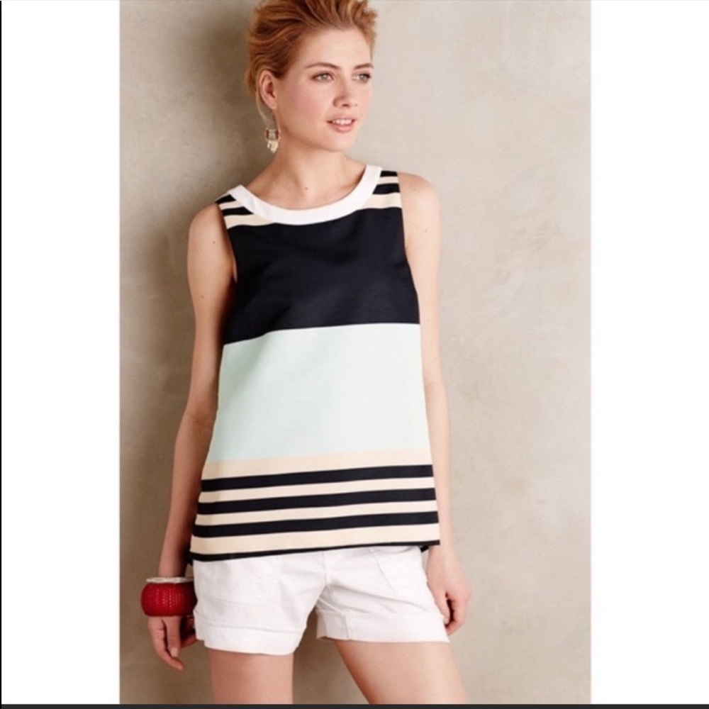 Anthropologie Troubadour striped top